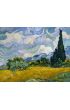 Pole pszenicy z cyprysami, Vincent van Gogh - plakat 80x60 cm
