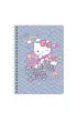 Patio Ko�obrulion A4 100k.w kratk� metalowa spirala Hello Kitty pink  wz�r 3