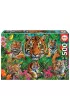 Puzzle 500 el. Tygrysy w d�ungli Educa