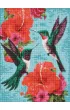 Ideyka Diamentowa mozaika - Szmaragdowe kolibry 30x40cm
