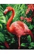 Ideyka Malowanie po numerach - Flamingi w tropikach 30x40cm