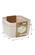 Storage Solutions Koszyki do przechowywania beowe 12x12x6 cm