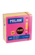Milan Karteczki samoprzylepne Fluo Mix kostka 76 x 76 mm 400 szt.
