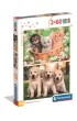 Puzzle 2x60 el. SuperColor. Brothers In Fur Clementoni
