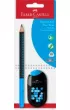Faber-Castell Zestaw o��wek + temper�wka z gumk�
