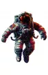 Puzzle drewniane kolorowe - Astronauta Eureka 3D