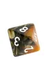 Komplet ko�ci RPG - Dwukolorowe - Czarno-z�ote Rebel
