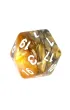 Komplet ko�ci RPG - Dwukolorowe - Czarno-z�ote Rebel