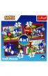 Puzzle 4w1 - Przygody Sonica (35+48+54+70 el.) Trefl