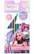 KIDS EUROSWAN Zestaw pi�mienniczy - kredki + o��wki + zeszyt WOW g�adki