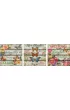 Puzzle 3x500 el. Kwiaty i motyle Educa
