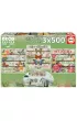 Puzzle 3x500 el. Kwiaty i motyle Educa