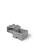 Szuflada klocek LEGO Brick 4 Szara