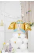 PartyDeco Bukiet balon�w Anio� bia�y 140x70cm