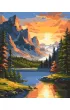 Qbee Malowanie po numerach - �wit w g�rach 40x50cm