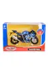 MSZ Motocykl Suzuki GSX-R1000 niebieski 1:18 Daffi