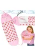 �piw�r do spania dla dzieci turystyczny poduszka 2w1 125x50cm r�owy