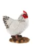 ProGarden Figurka ogrodowa Kura biaa 19 cm