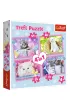 Puzzle 4w1 - Zabawne kotki (35+48+54+70 el.) Trefl