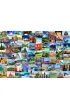 Puzzle 2000 el. Globetroter, �wiat Eurographics