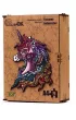 Puzzle drewniane eko 76 el. T�czowy jednoro�ec A4 PuzzleOK