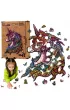 Puzzle drewniane eko 76 el. T�czowy jednoro�ec A4 PuzzleOK