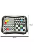 Mata wodna sensoryczna dmuchana dla niemowl�t czarno-bia�a mix wzor�w XXL 65x50 cm