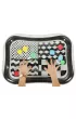 Mata wodna sensoryczna dmuchana dla niemowl�t czarno-bia�a mix wzor�w XXL 65x50 cm