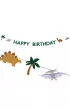 PartyDeco Baner Happy Birthday Dino 3m