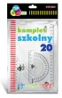 Hamelin Komplet szkolny: Linijka 20 cm + 2 ekierki + k�tomierz