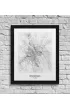 Warszawa - Czarno-bia�a mapa
