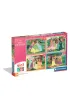 Puzzle 4w1 - SuperColor. Disney Princess (12+16+20+24 el.) Clementoni