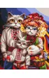 Twoje Hobby Malowanie po numerach - Rodzina kot�w huculskich 40x50cm