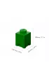 Pojemnik klocek LEGO Brick 1 Zielony