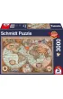 Puzzle 3000 el. Staro�ytna mapa �wiata Schmidt