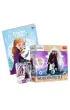 Pakiet: Kraina Lodu. Kolorowanka z naklejkami, Puzzle drewniane 50 el. Ulubiona Kraina Lodu, Czarny Piotru� i Memory. Frozen 2