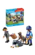 Playmobil Action Heroes Poszukiwania �lad�w z psem tropi�cym 71731