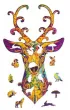 Puzzle drewniane eko 95 el. Szlachetny jele� A3 Maksik