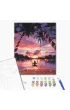 Brushme Malowanie po numerach - Niebia�ska Satysfakcja 40x50cm
