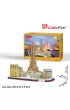 Puzzle 3D 114 el. City Line Paris Cubic Fun