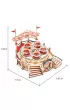 Drewniane Puzzle 3D - Pozytywka Obrotowe Filianki Robotime
