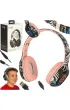 S�uchawki bezprzewodowe nauszne Bluetooth RGB Gaming Sport 200mAh r�owe