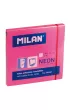 Milan Karteczki samoprzylepne neonowe r�owe 76 x 76 mm 100 szt.