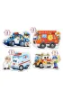 Puzzle konturowe 4w1 - Rescue Services (4+5+6+7 el.) Castorland