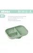 Beaba Silikonowy talerzyk z przyssawk sage green 450 ml