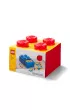 Szuflada klocek LEGO Brick 4 Czerwona