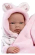 Lalka winylowa Bobas Nica z r�owym kocykiem 40cm Llorens