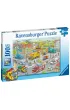 Puzzle 100 el. XXL Poci�g w mie�cie Ravensburger