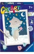 Malowanie po numerach CreArt - Borsuk w�r�d gwiazd Ravensburger