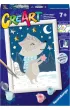 Malowanie po numerach CreArt - Borsuk w�r�d gwiazd Ravensburger